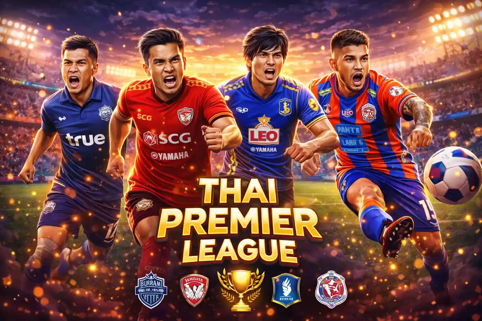 เดิมพันไทยพรีเมียร์ลีก พนันฟุตบอลไทยลีก รวมทีมนักเตะดังและการแข่งขันฟุตบอลลีกสูงสุดของไทย