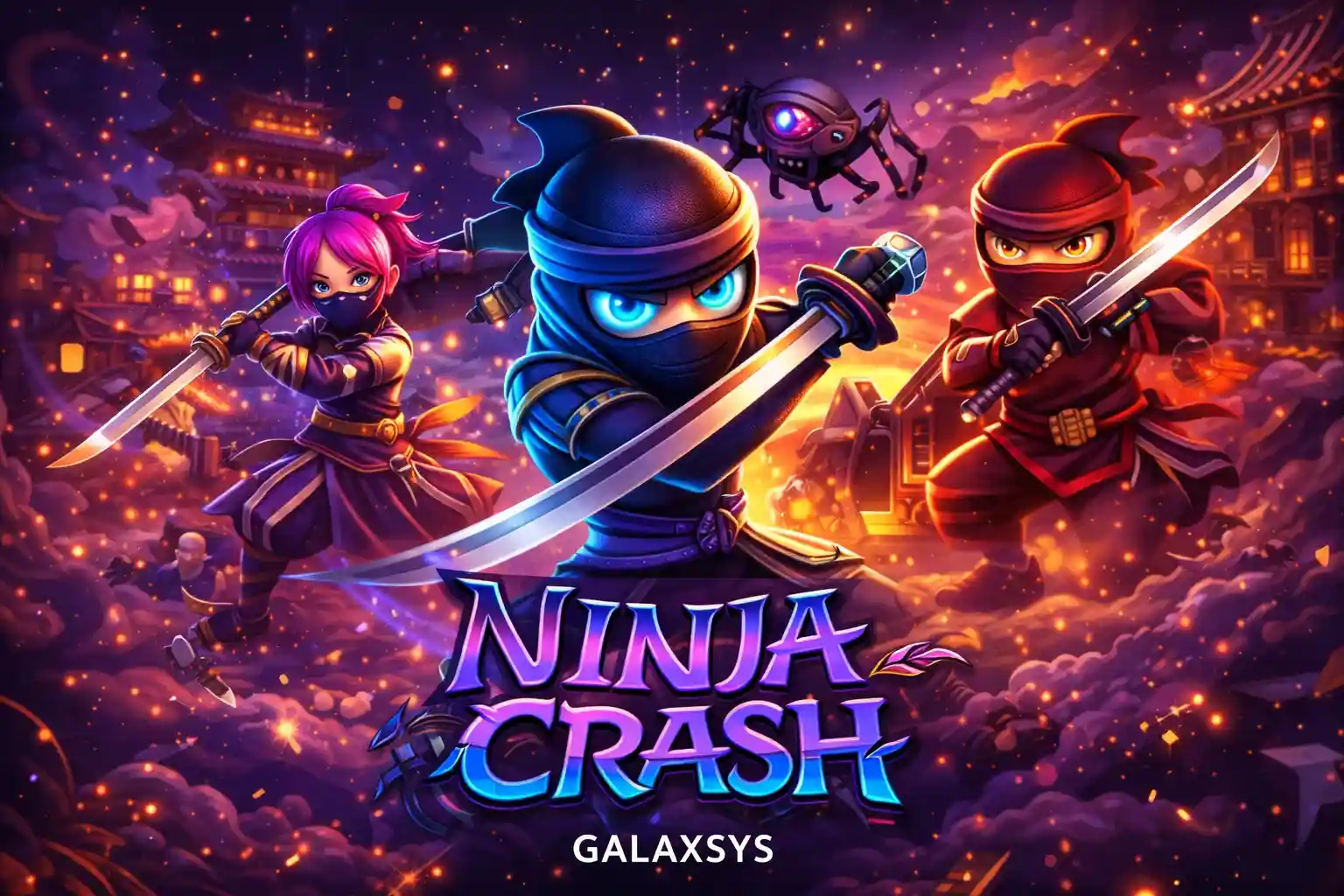 เกมนินจาแครช เกมฟันดาบนินจา Ninja Crash จากค่าย Galaxsys ตัดเชือกรับเงินรางวัล