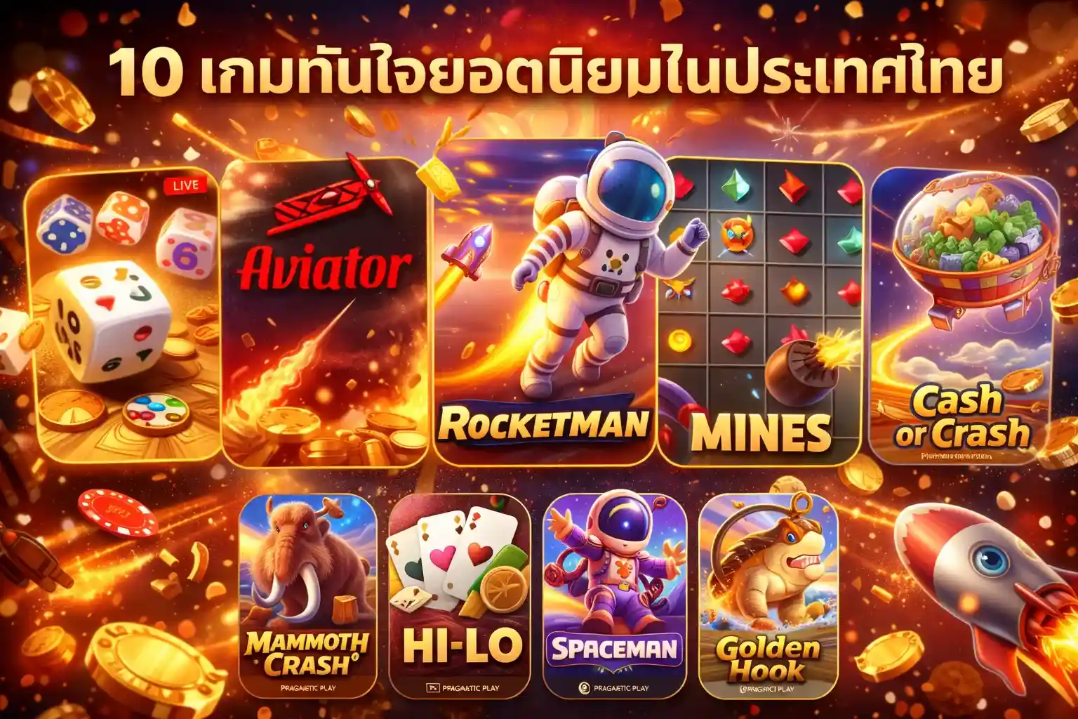 10 เกมจบไวได้เงินจริง รวมเกมอาเขตและเกมแครชยอดนิยม 10 อันดับ เล่นง่าย จบไว ได้เงินทันที
